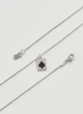 Colar Prateado Carta