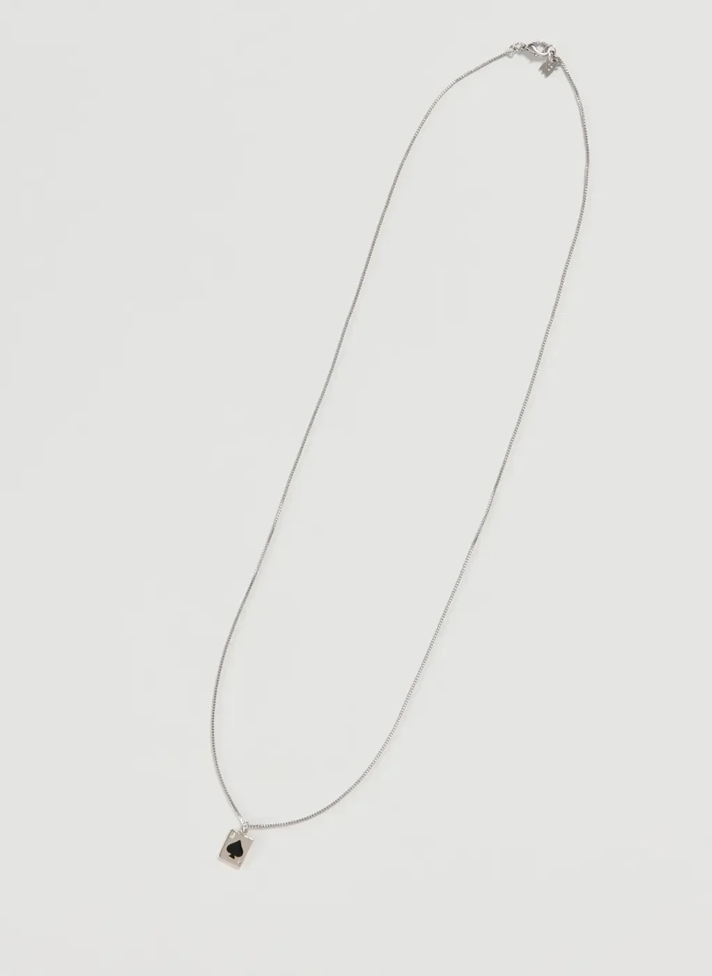 Colar Prateado Carta