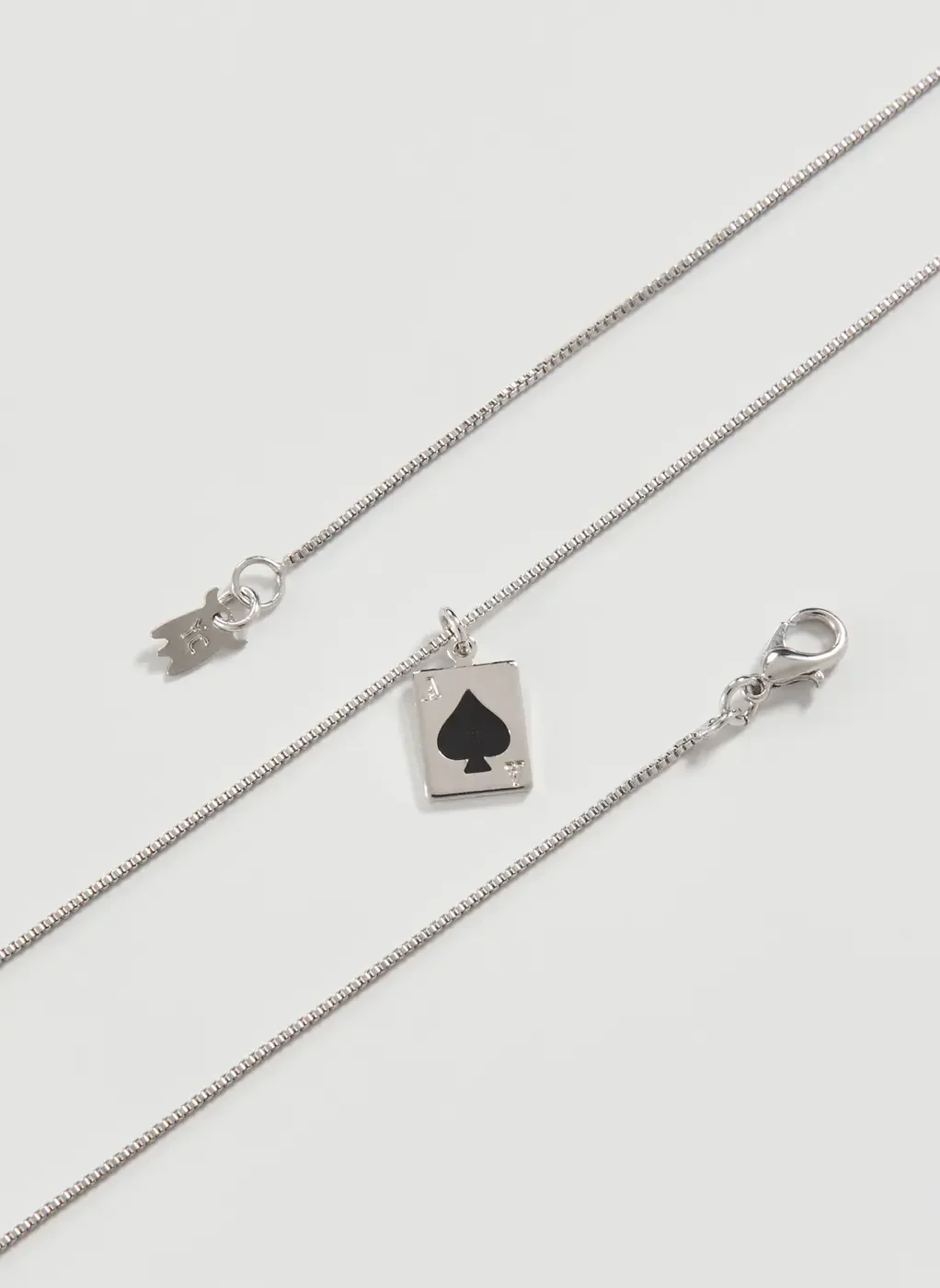 Colar Prateado Carta