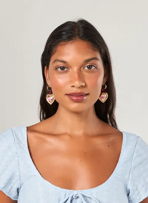 Conjunto 3 Brincos Dourados Laços