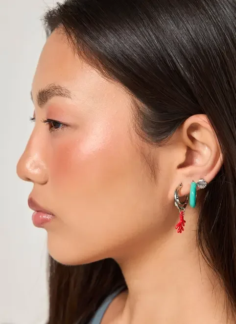 Conjunto 9 Brincos Mar