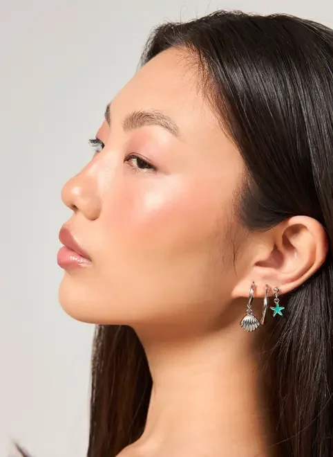 Conjunto 9 Brincos Mar