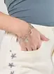 Pulseira Prateada Pingentes Sol E Lua