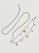 Cinto De Corrente Prateada Com Pingentes