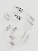 Conjunto Com 6 Brincos De Argola Pratedos