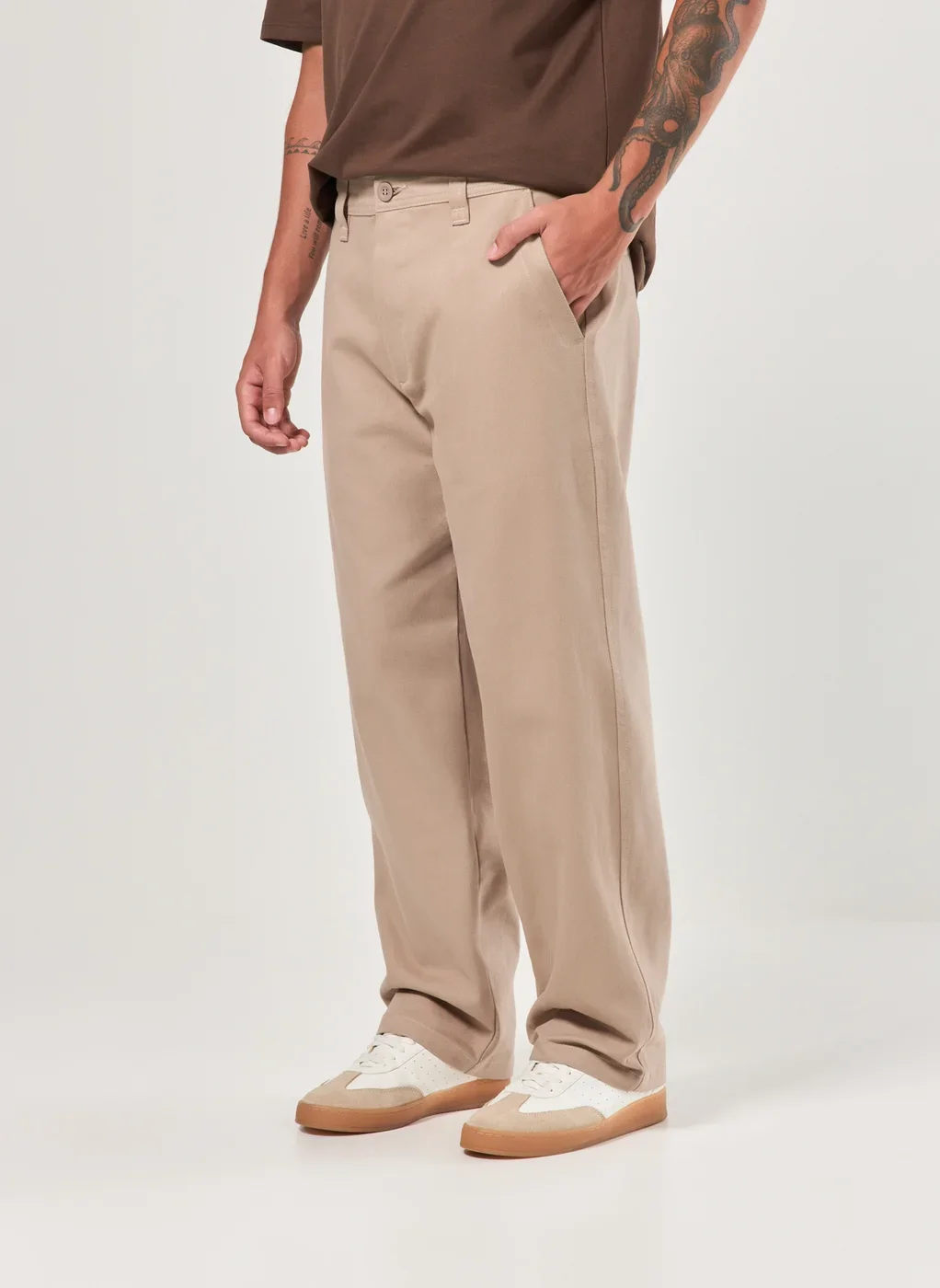 Calça Chino Baggy Sarja