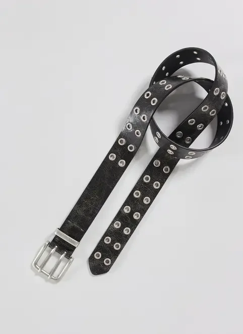 Cinto Poliuretano Preto Ilhoses