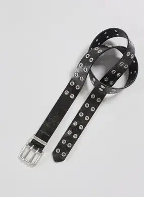 Cinto Poliuretano Preto Ilhoses