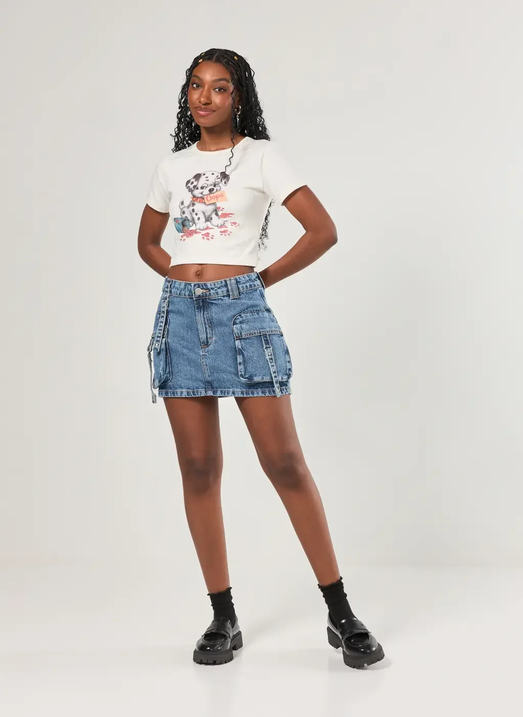 Mini Tee Off-White Cachorrinho