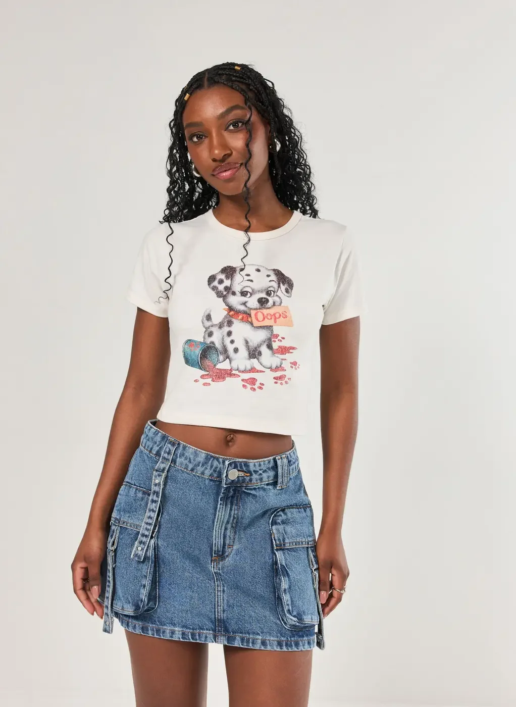 Mini Tee Off-White Cachorrinho