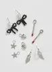 Conjunto Argolas Prateadas Personalizáveis