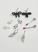 Conjunto Argolas Prateadas Personalizáveis