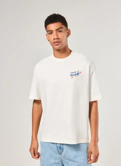 Camiseta Box Malhão Off-White Basketball