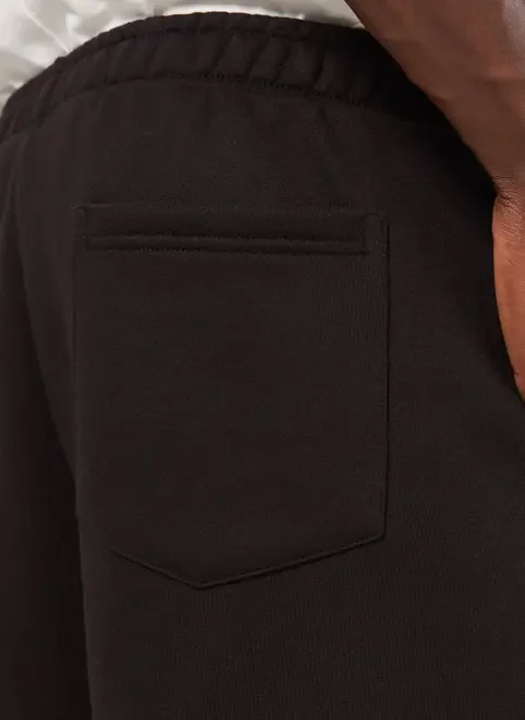 Bermuda Jorts De Moletom Preta