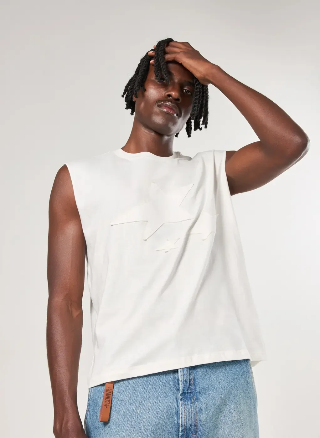 Regata Sleeveless Box Malhão Estrelas