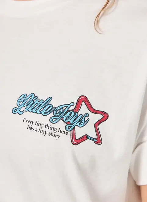 Camiseta Off-White Oversized Charms