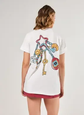 Camiseta Off-White Oversized Charms