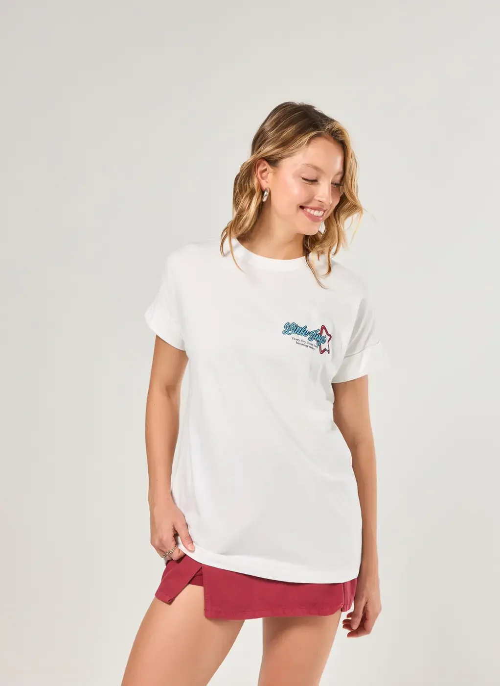 Camiseta Off-White Oversized Charms