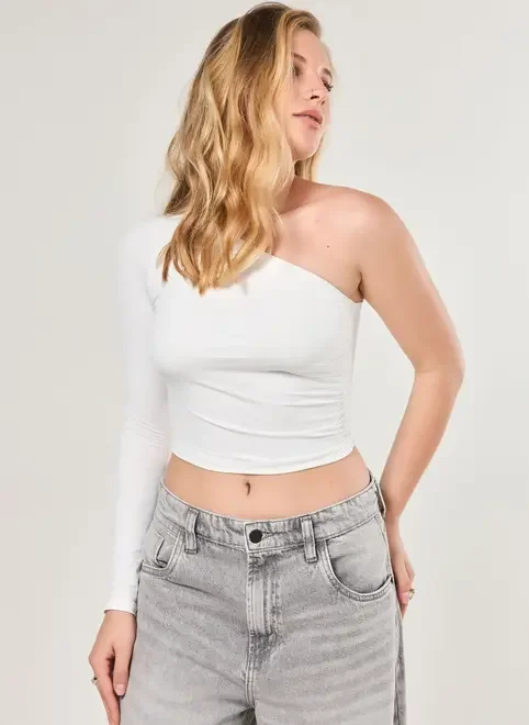 Blusa Manga Longa Única Poliamida