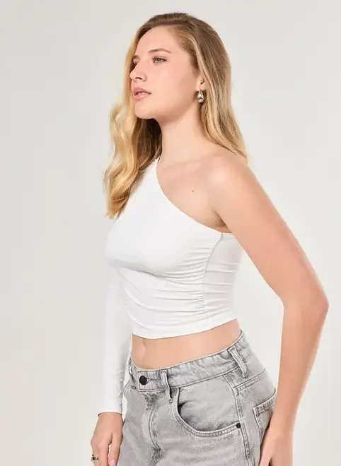 Blusa Manga Longa Única Poliamida