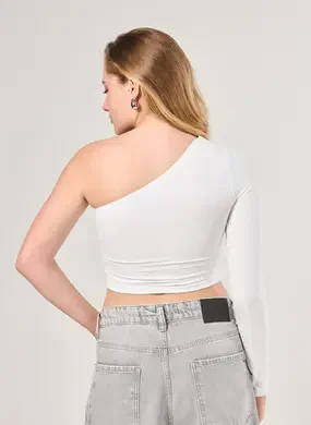 Blusa Manga Longa Única Poliamida