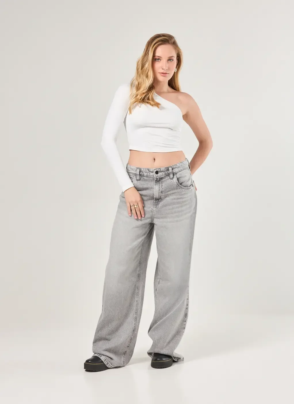 Blusa Manga Longa Única Poliamida