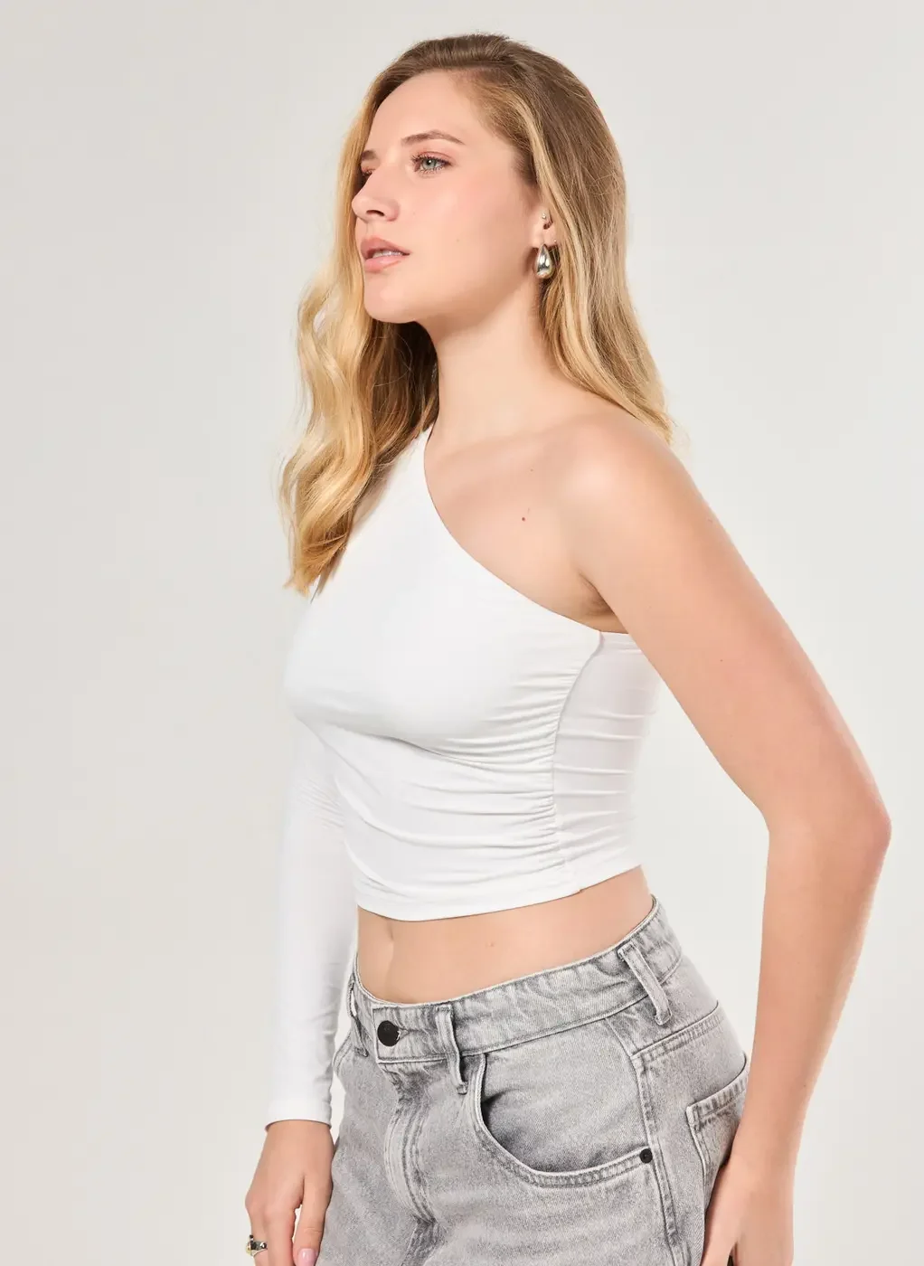 Blusa Manga Longa Única Poliamida