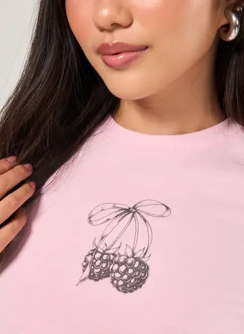 Mini Tee Rosa Amoras