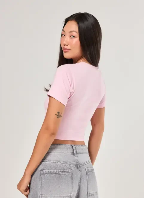 Mini Tee Rosa Amoras