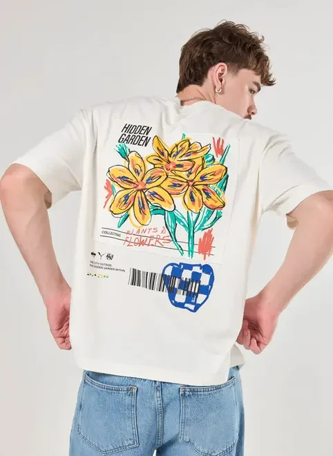 Camiseta Box Estampa Especial Costas