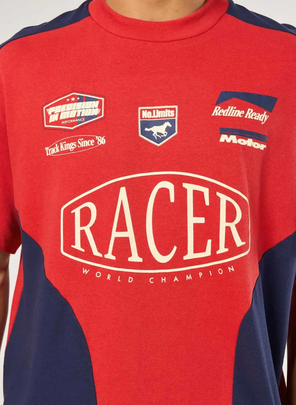 Camiseta Relaxed Vermelha Racer