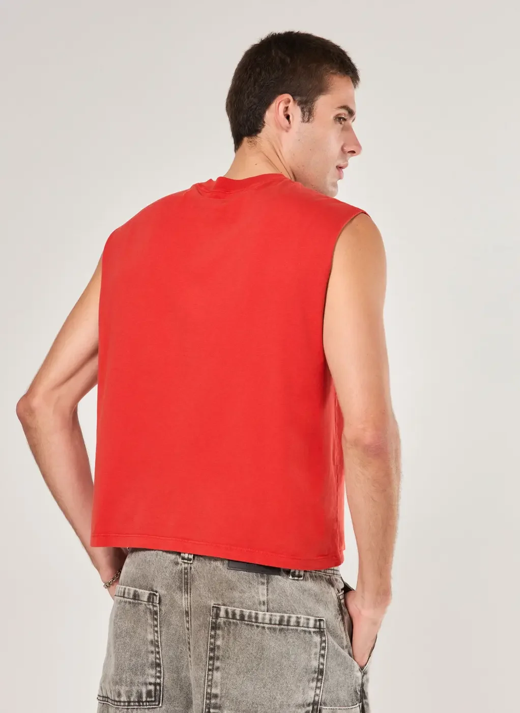 Regata Sleeveless Box Vermelha Unify