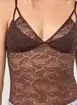 Body Renda Marrom