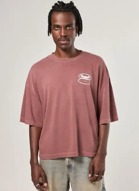 Camiseta Oversized Cropped Malhão Estampa