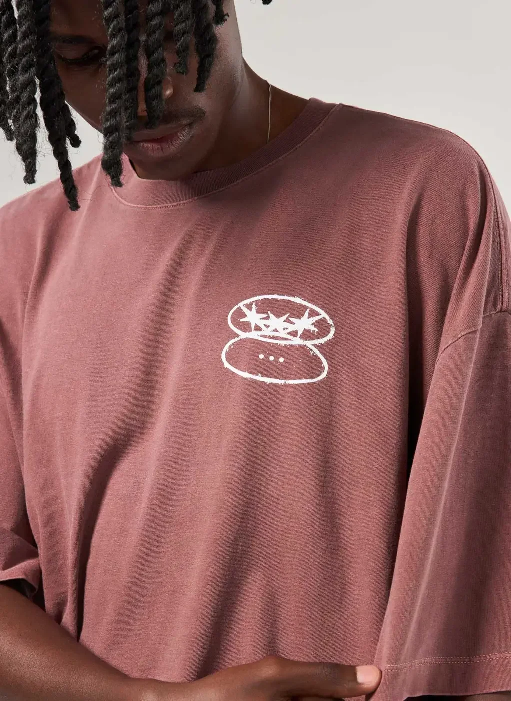 Camiseta Oversized Cropped Malhão Estampa