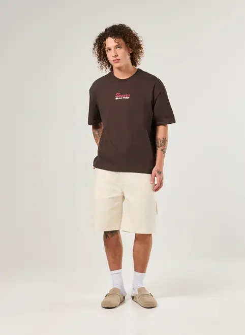 Camiseta Box Marrom Snoopy