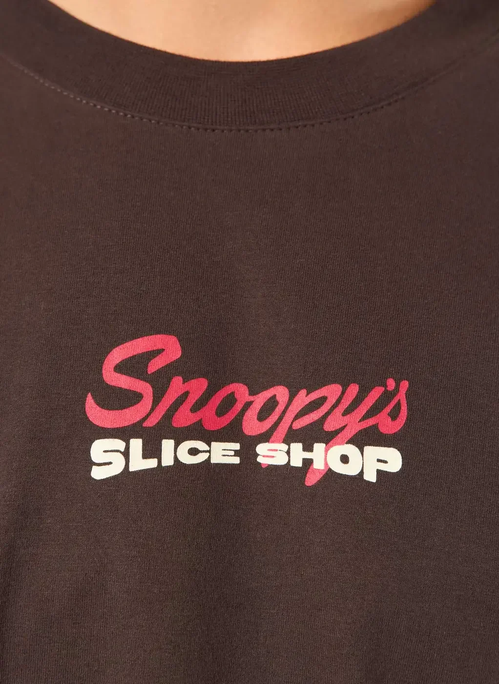 Camiseta Box Marrom Snoopy