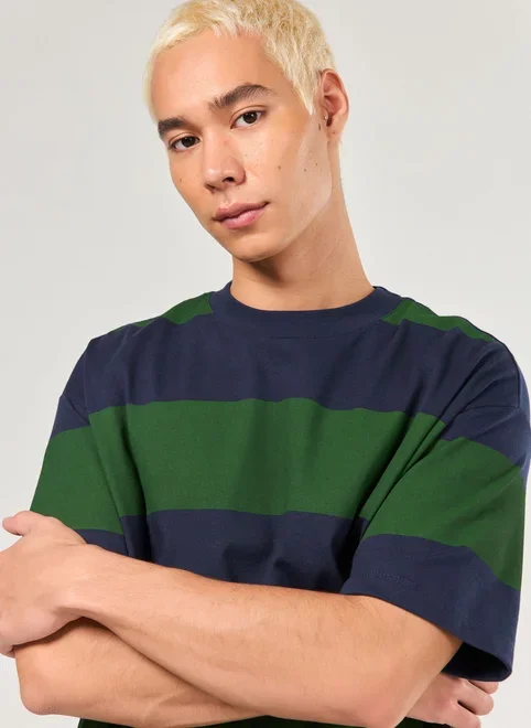 Camiseta Relaxed Malhão Listrada