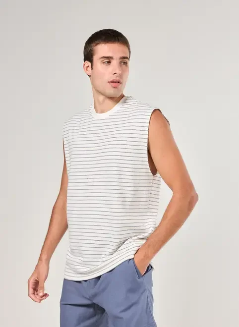Regata Sleeveless Listrada Textura
