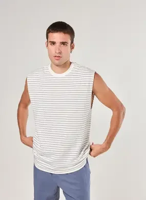 Regata Sleeveless Listrada Textura