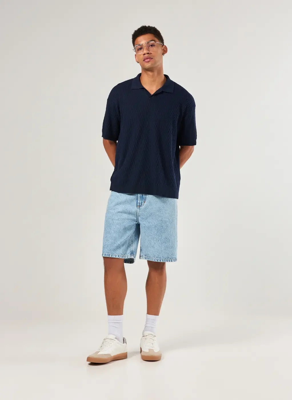 Camiseta Polo Box Em Tricô