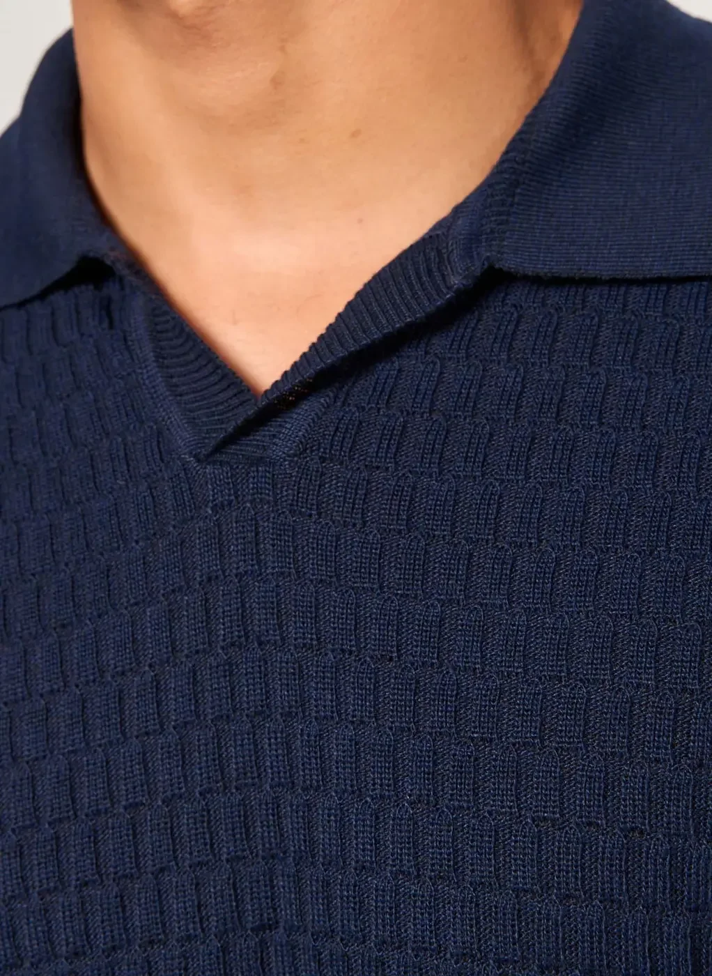 Camiseta Polo Box Em Tricô