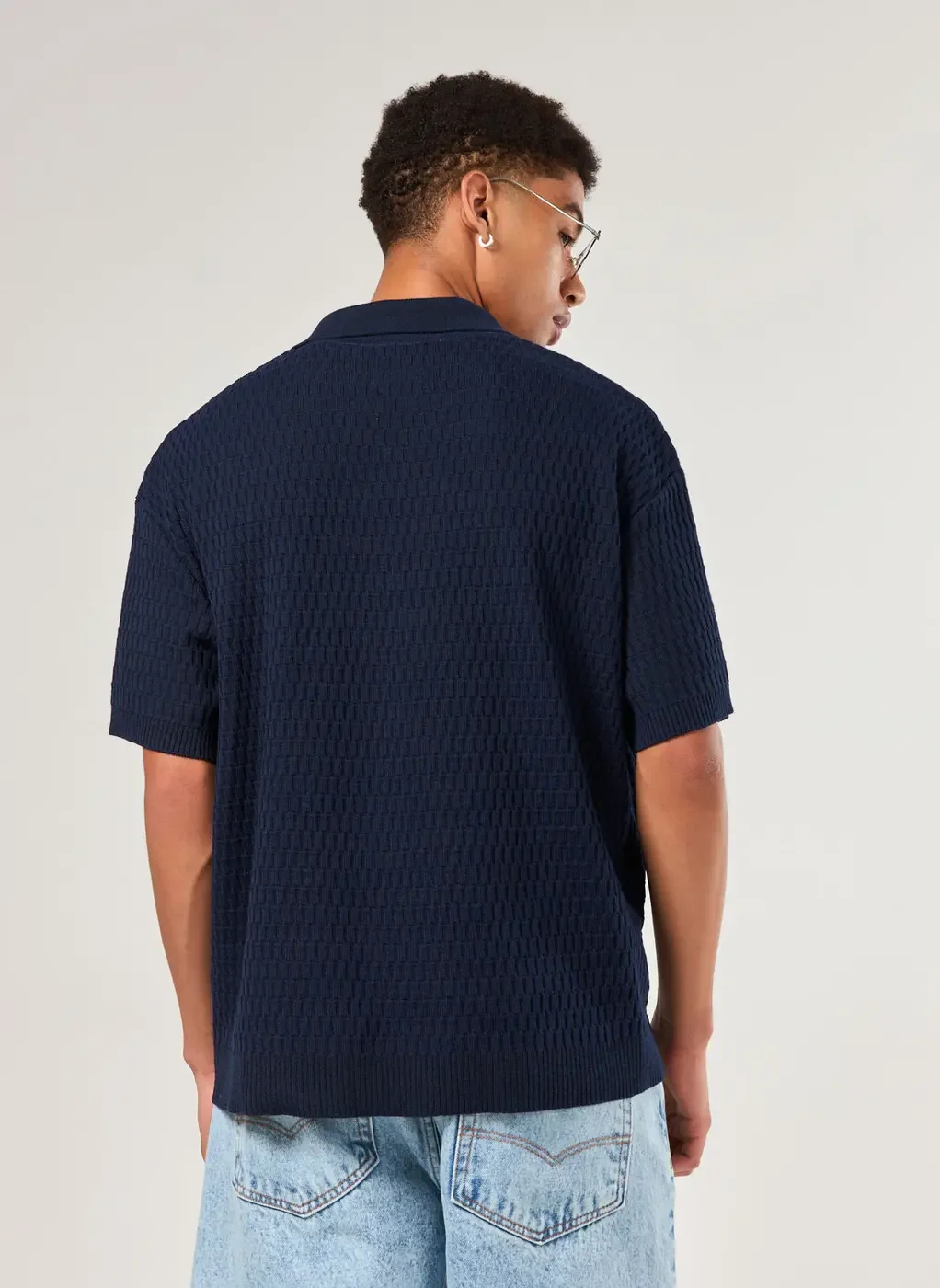 Camiseta Polo Box Em Tricô