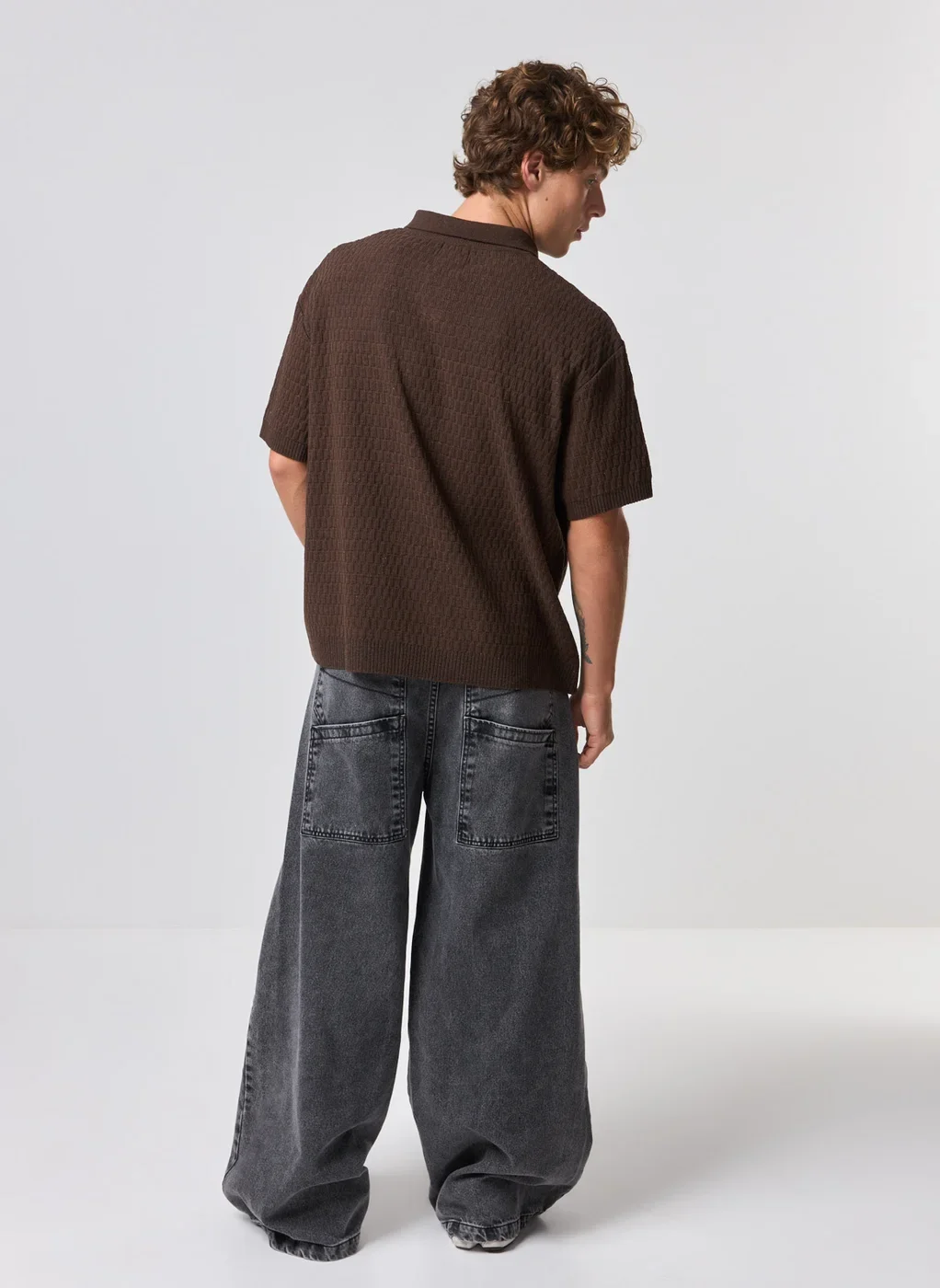 Camiseta Polo Box Em Tricô