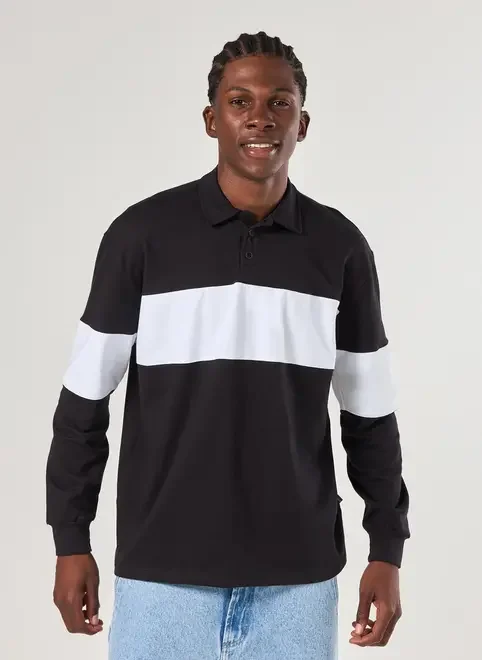 Camiseta Polo Oversized Manga Longa Listra