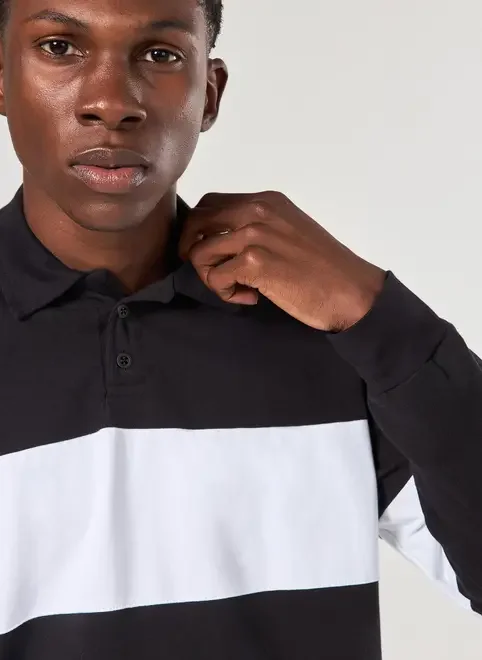 Camiseta Polo Oversized Manga Longa Listra