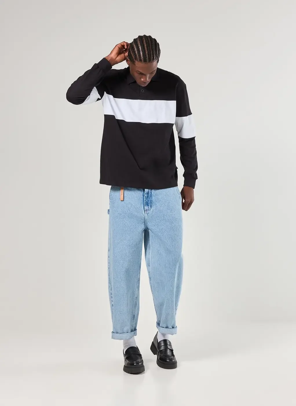 Camiseta Polo Oversized Manga Longa Listra