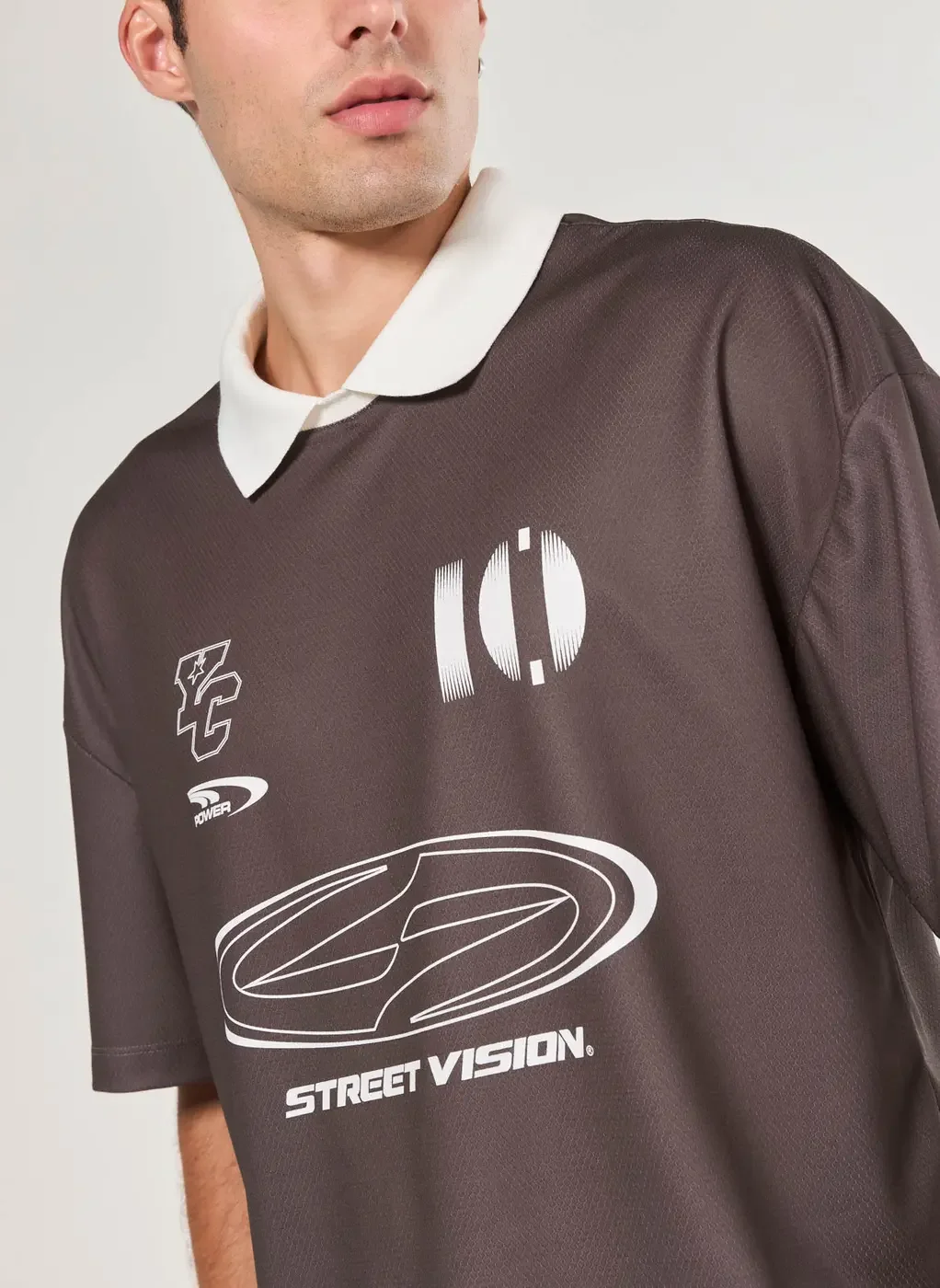 Camiseta Polo Oversized Estilo Esportiva