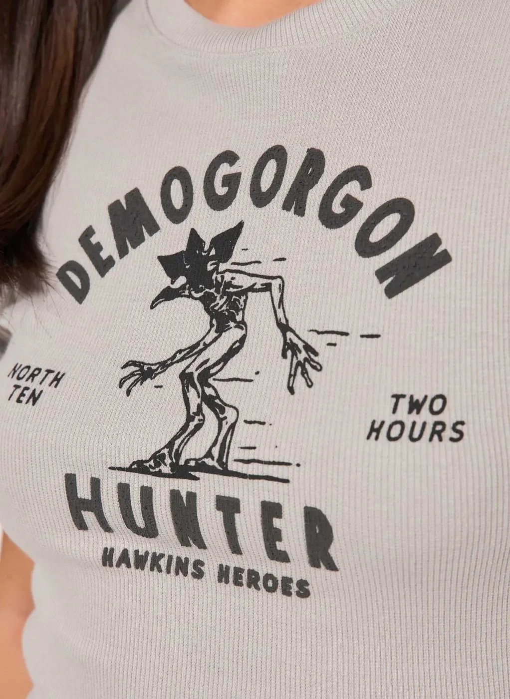 Mini Tee Cinza Stranger Things