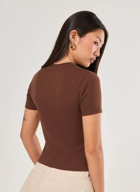 Mini Tee Marrom Seattle